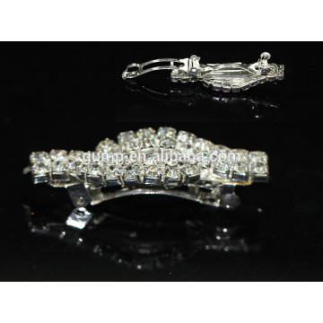 Simple Style Silver Rhinestone Hairclip Hair Accessories Glitter Crystal Barrette